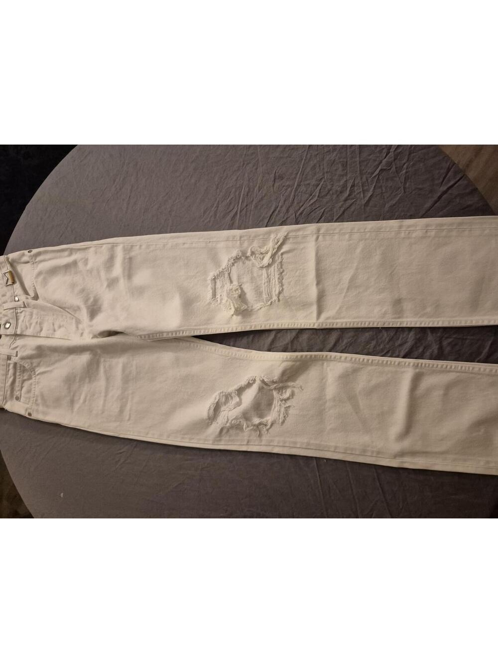 Rhude White Distressed Classic Denim Jeans Size 29